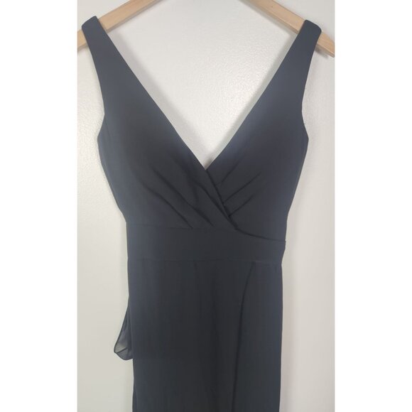 Mori Lee Madeline Gardner Women's Sz. 6 Black Bridesmaid Dress 21681 - Picture 3 of 12